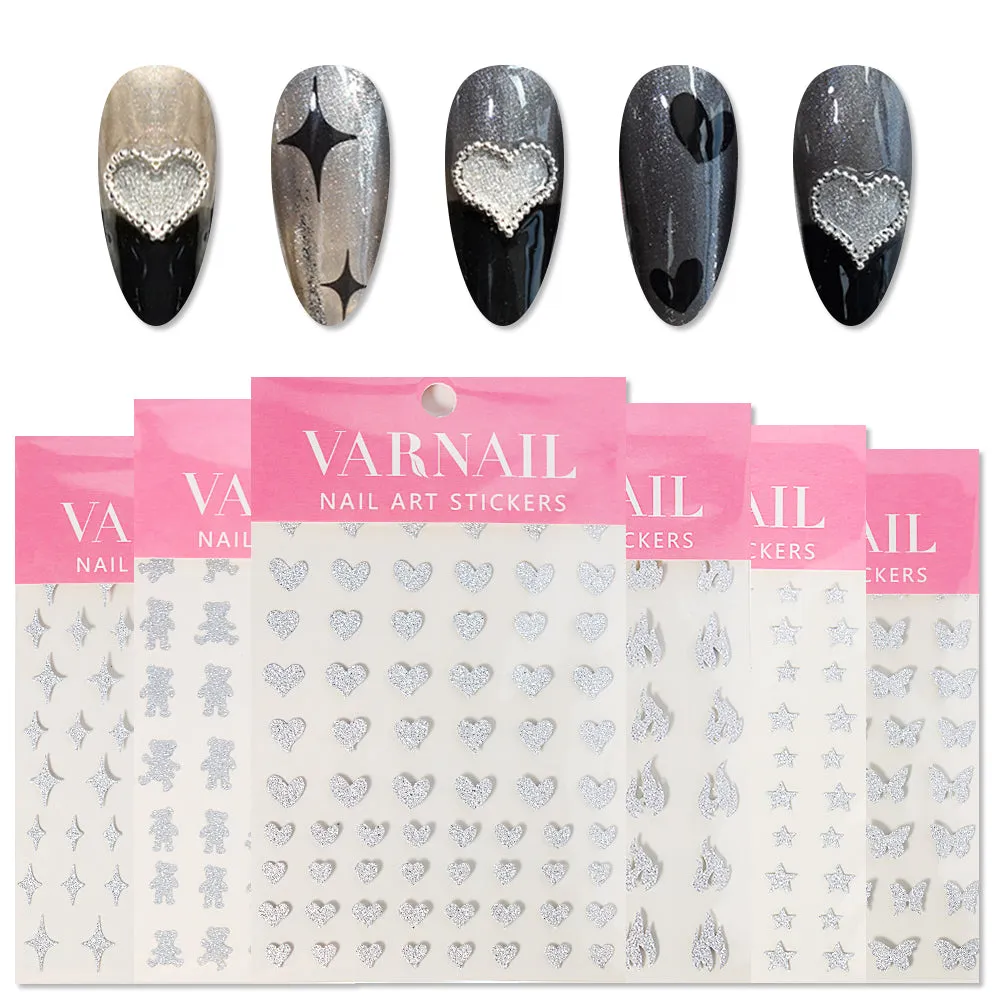 Nail Sticker - Reflective Silver