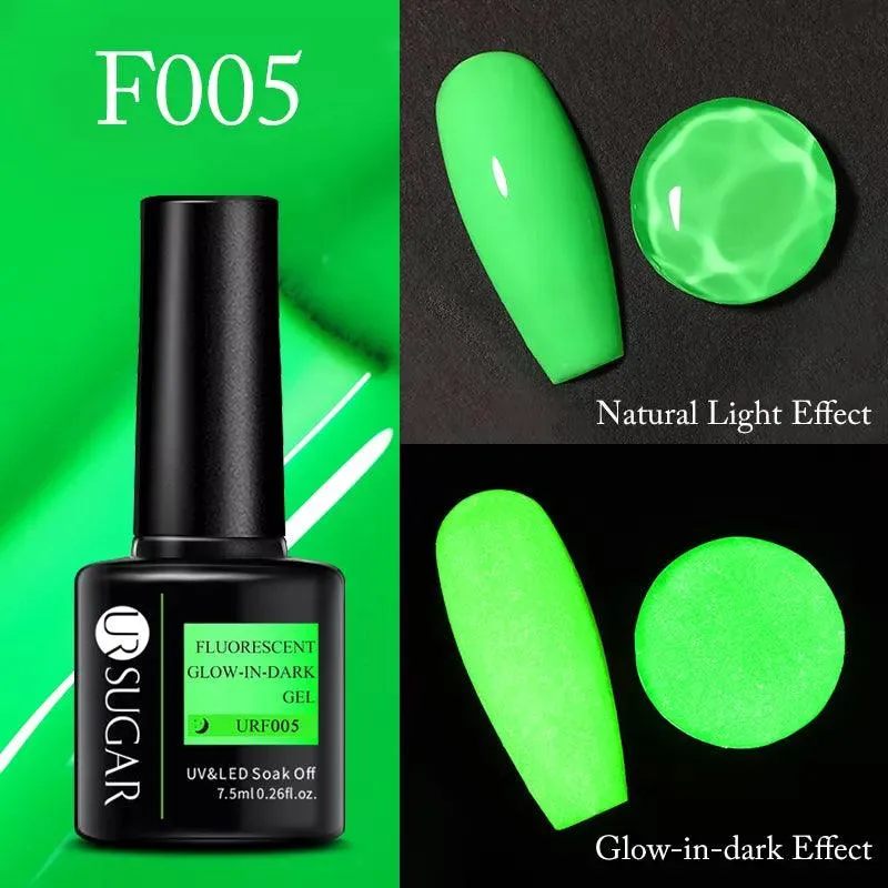 Neon Spark Gel Nail Polish: Vibrant Glow-in-Dark Art Kit