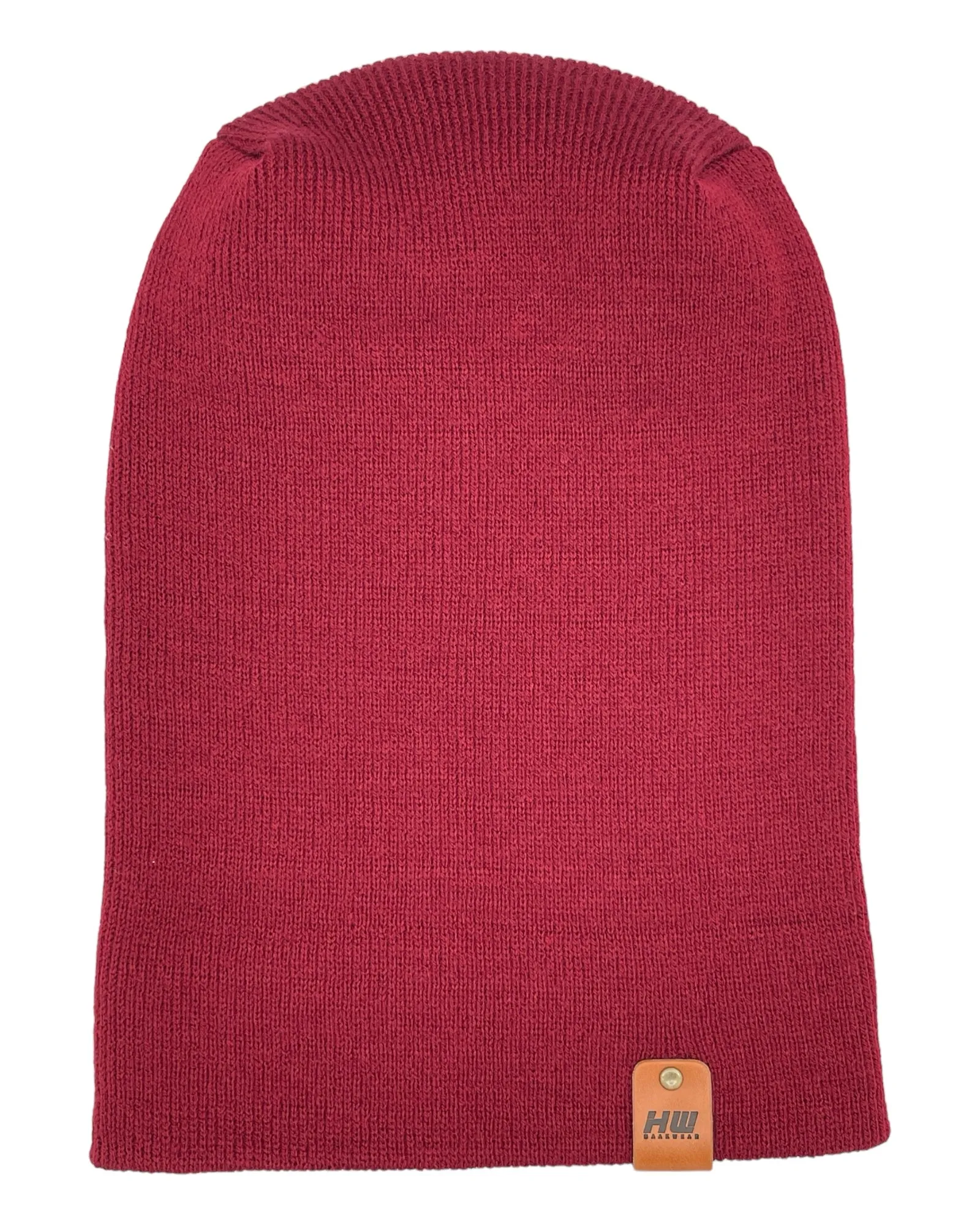 NEW HAAKWEAR Theta-Stitch Cuffed Beanie - Designed and Made in USA (Patent Pending Design) - Burnt Maroon