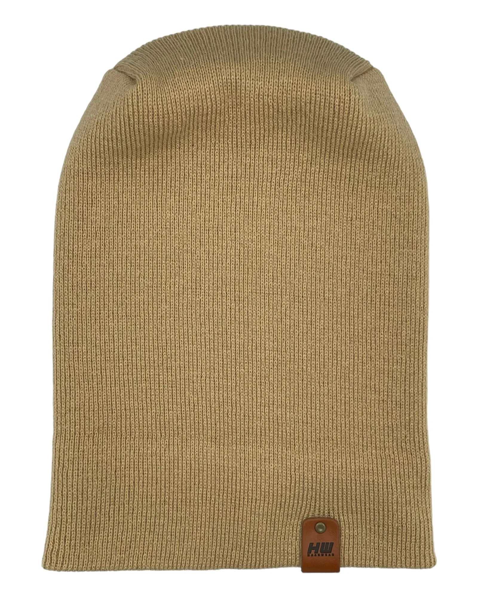 NEW HAAKWEAR Theta-Stitch Cuffed Beanie - Designed and Made in USA (Patent Pending Design) - Dune Beige