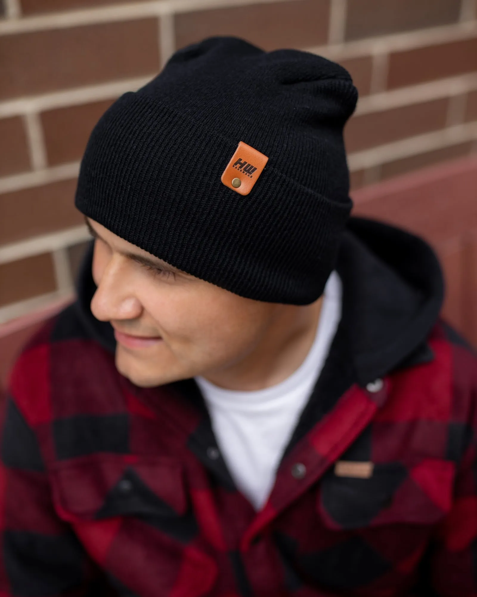 NEW HAAKWEAR Theta-Stitch Cuffed Beanie - Designed and Made in USA (Patent Pending Design) - Midnight Black