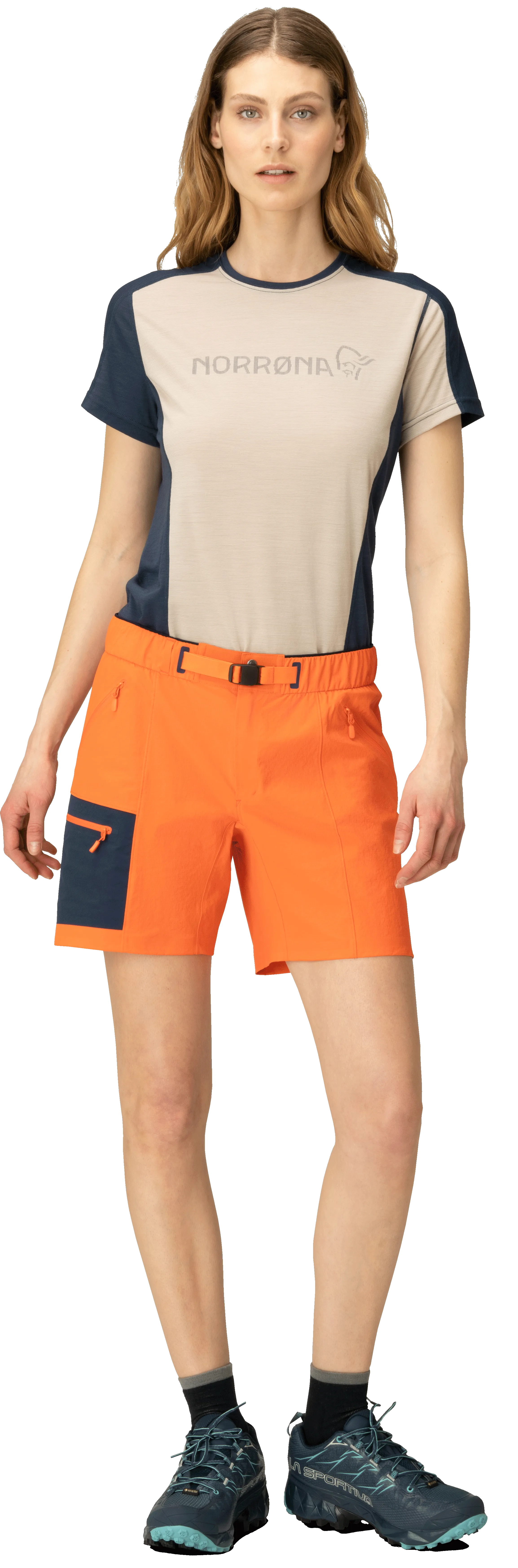 Norrøna Women&#x27;s Falketind Flex1 Light Shorts Orange Alert | Buy Norrøna Women&#x27;s Falketind Flex1 Light Shorts Orange Alert here | Outnorth