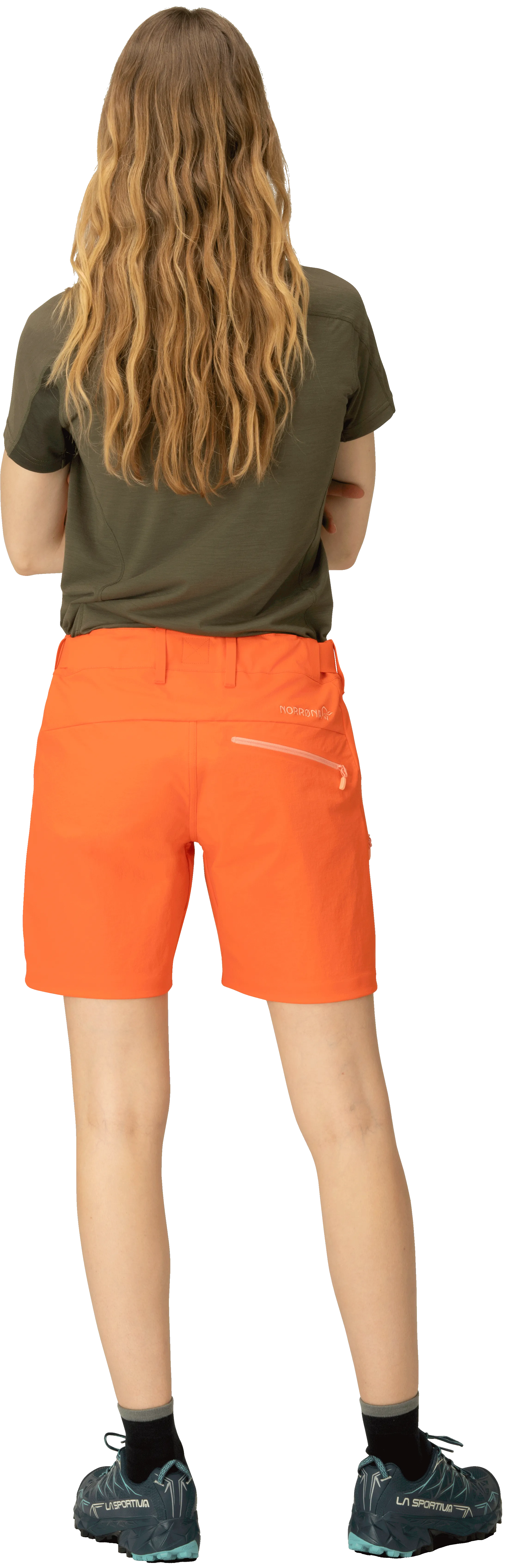 Norrøna  Women&#x27;s Falketind Flex1 Shorts Orange Alert | Buy Norrøna  Women&#x27;s Falketind Flex1 Shorts Orange Alert here | Outnorth