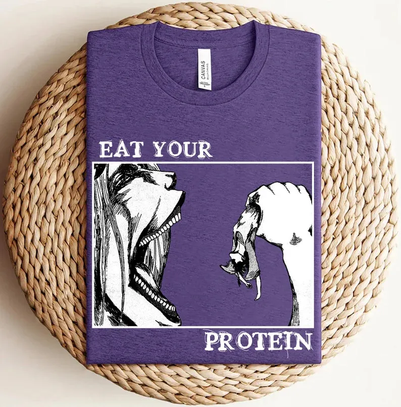 Nysekai "Attack On Titan - Eat Your Protein" T-Shirt