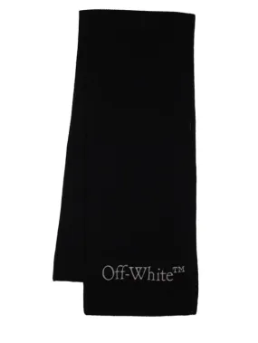 Off-White   Bookish knit wool scarf 