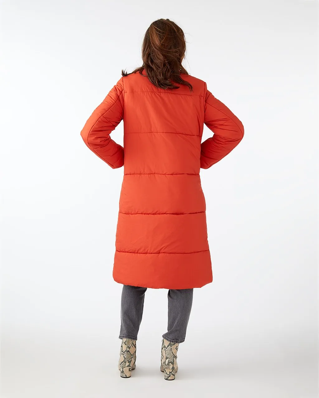 Orange Puffer Jacket