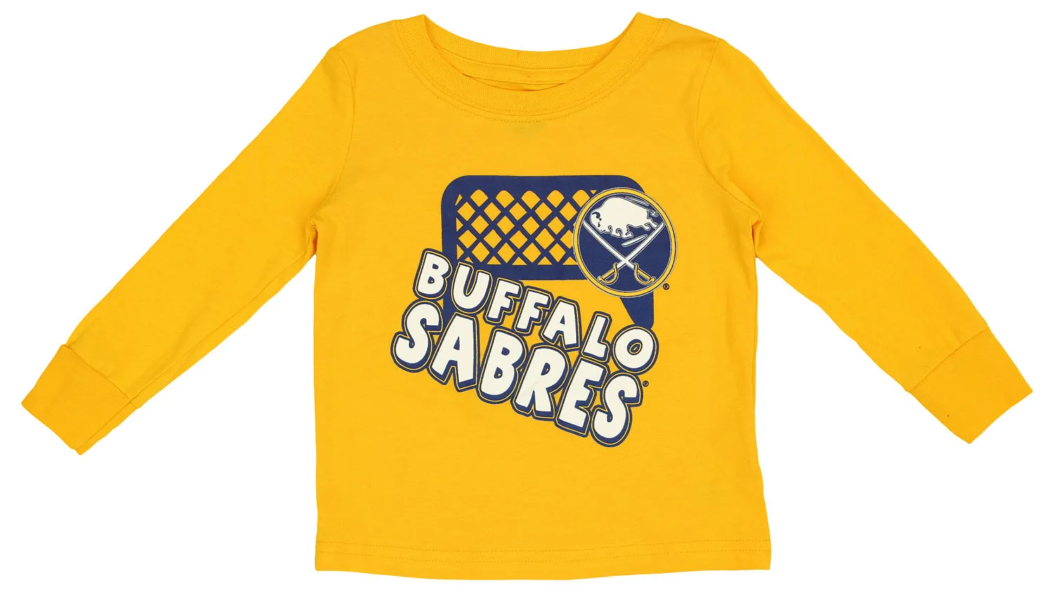 Outerstuff NHL Infant/Toddler Buffalo Sabres Team Long Sleeve Mascot T-Shirt