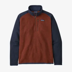 Patagonia Better Sweater 1/4 Zip - Barn Red / New Navy