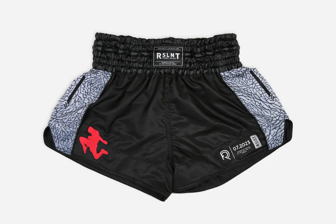 "AIR RSLNT 4.0" Muay Thai Shorts ("Leather" Waist Band)