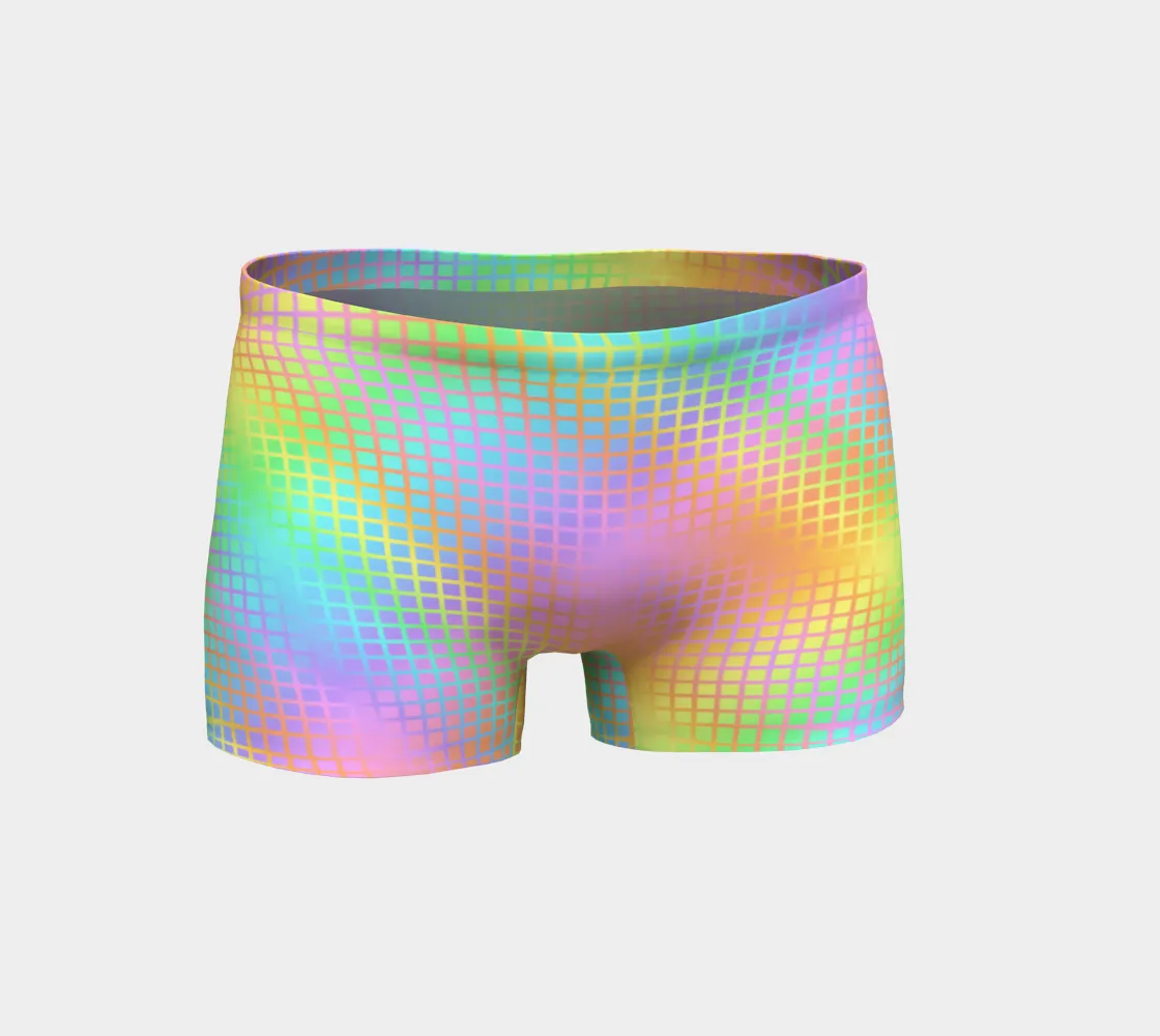 Rainbow Grid Shorts