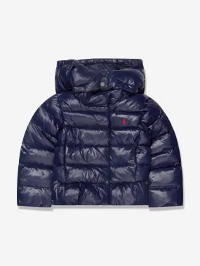 Ralph Lauren Girls Puffer Jacket in Navy