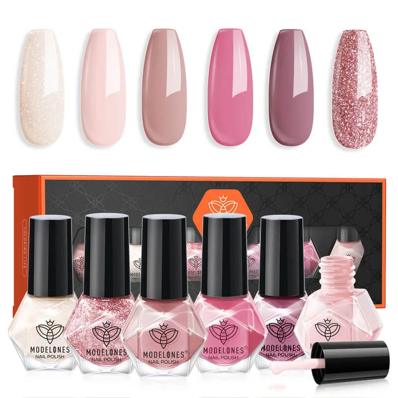 Rose Jam - 6 Colors Nail Polish Set 5ml