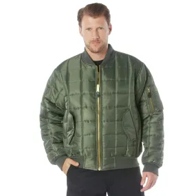 Sage Green - Quilted MA-1 Flight Jacket