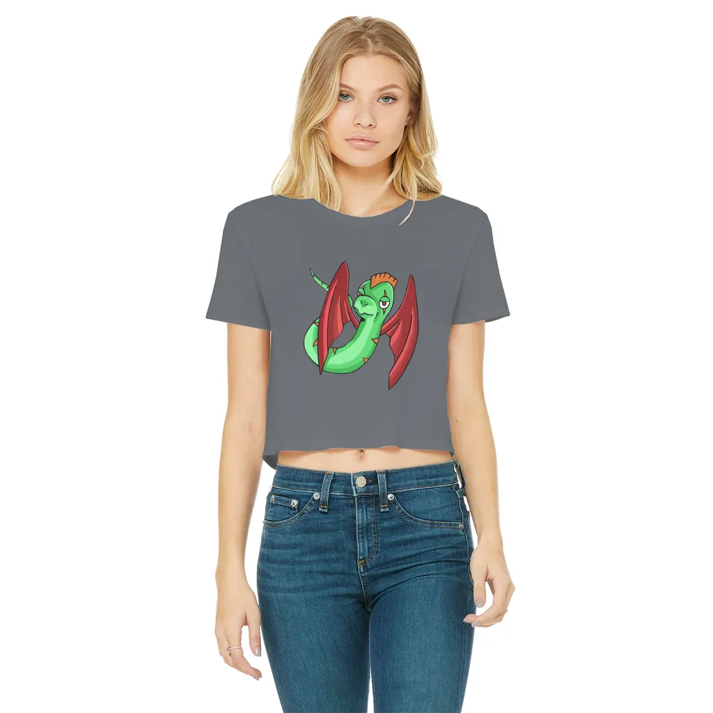 Screech Classic Women's Cropped Raw Edge T-Shirt