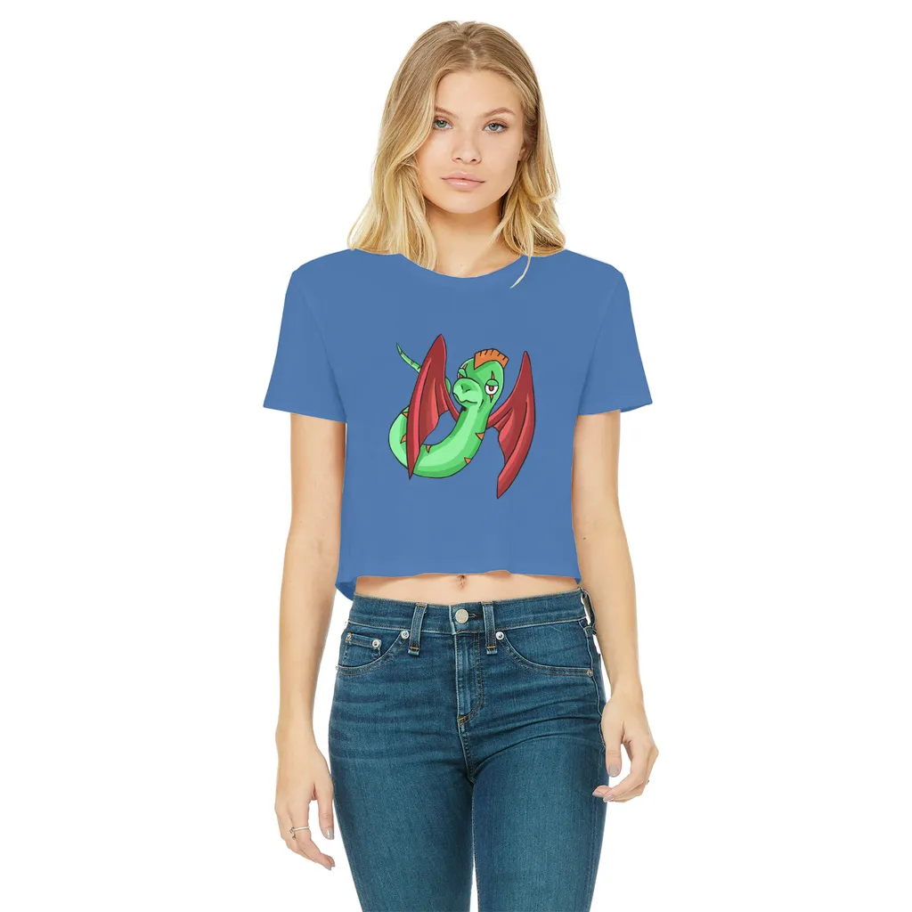 Screech Classic Women's Cropped Raw Edge T-Shirt