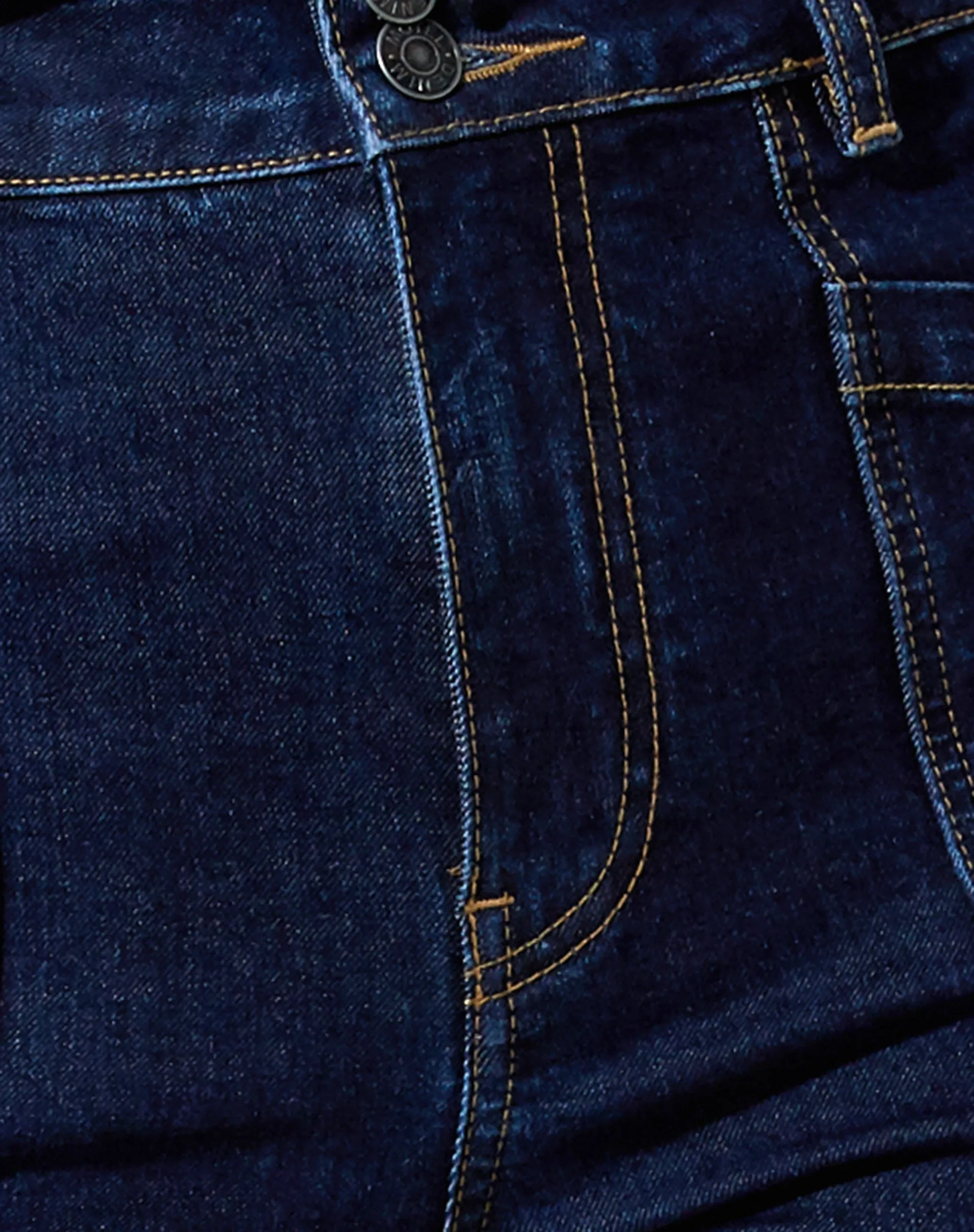 Seam Split Jeans in Indigo Blue