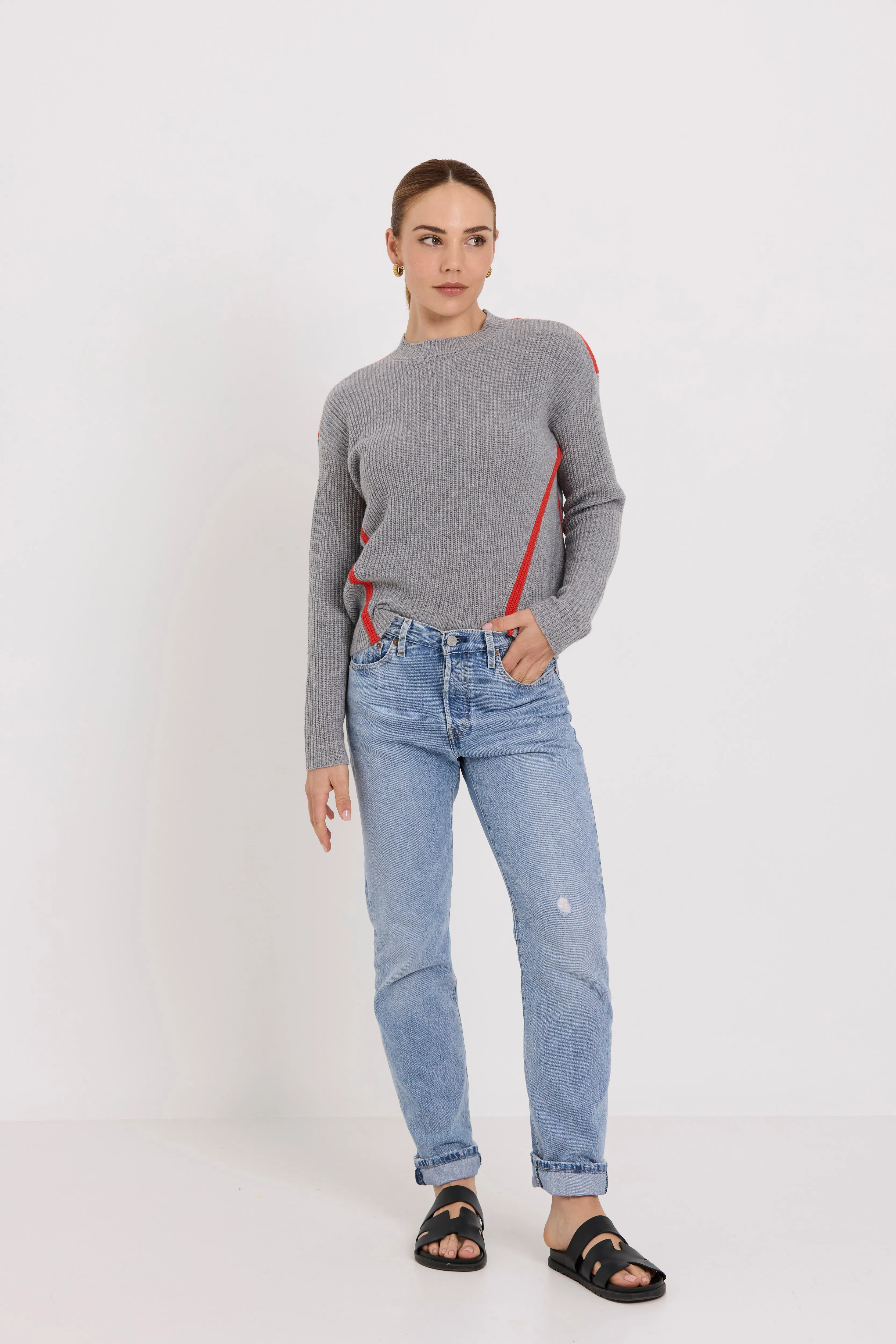 Shari Jumper | Grey/Orange