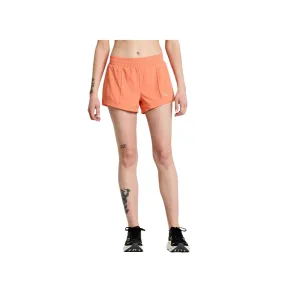 Short Saucony Outpace 3" Orange Women's