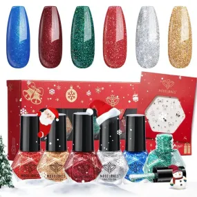 Sparkling Holiday - 6 Colors Nail Polish Set【US/EU/CA ONLY】