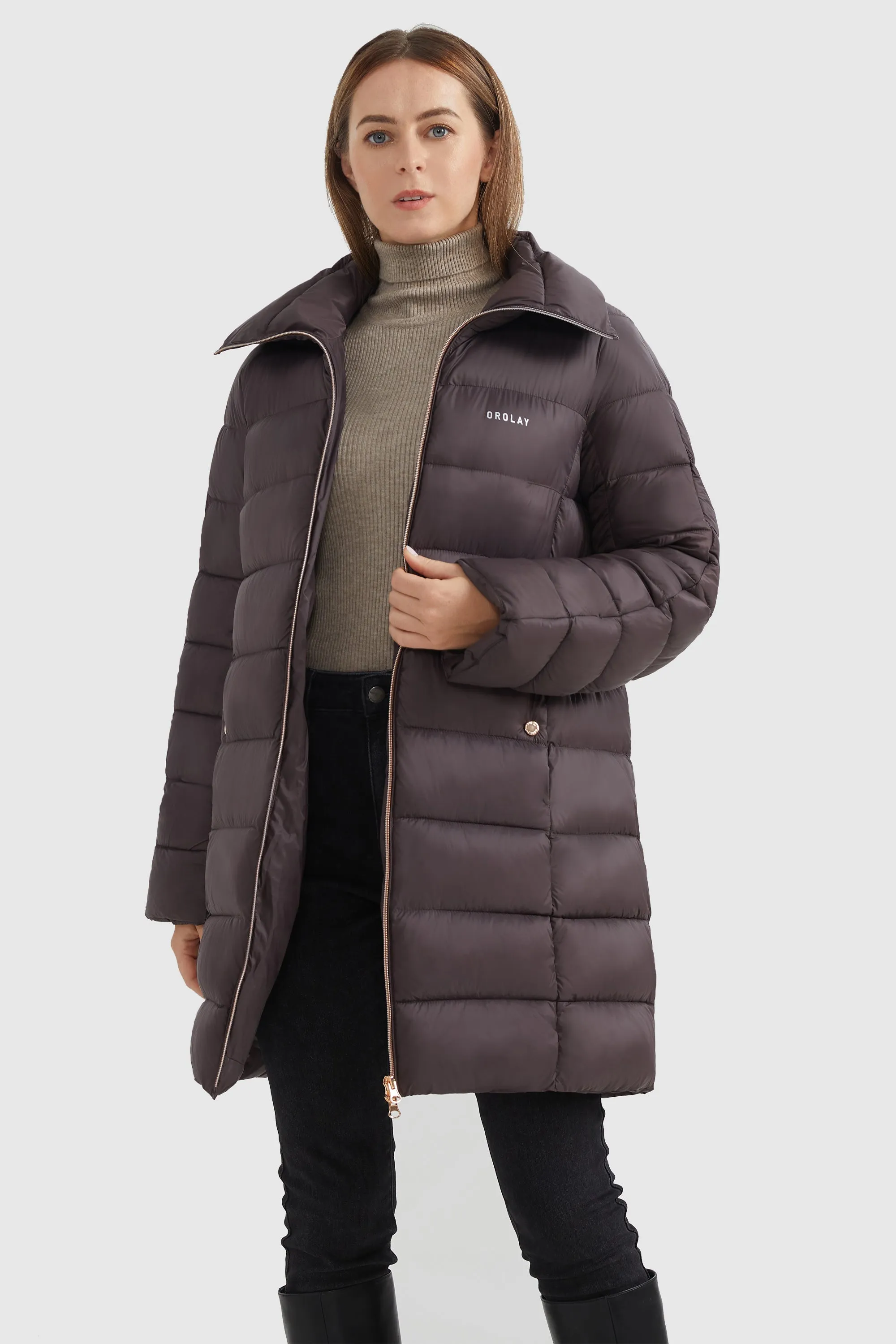 Stand Collar Full-Zip Puffer