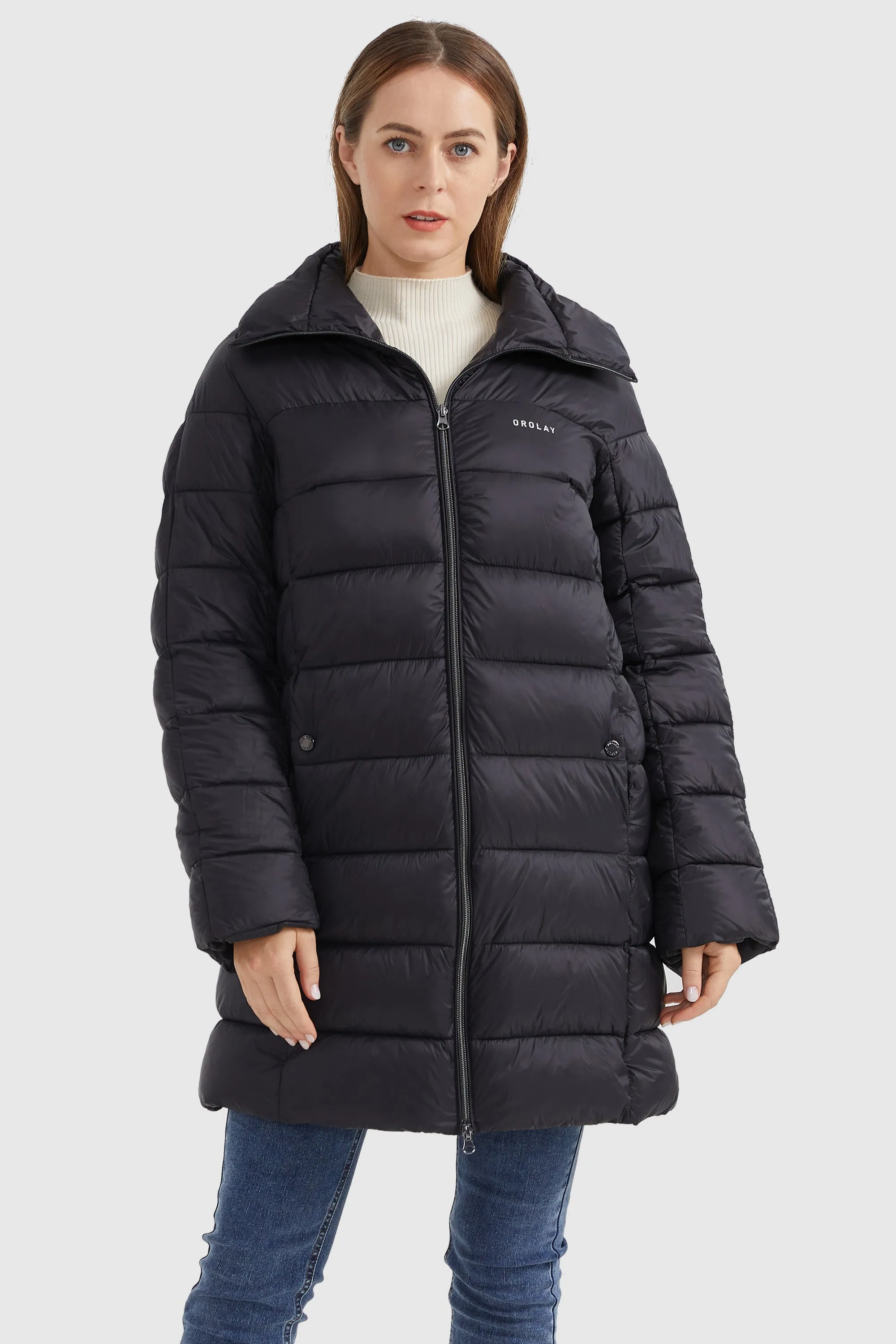 Stand Collar Full-Zip Puffer