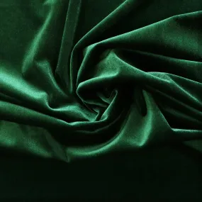 Stretch Velvet - Green Emerald - END OF BOLT 60cm