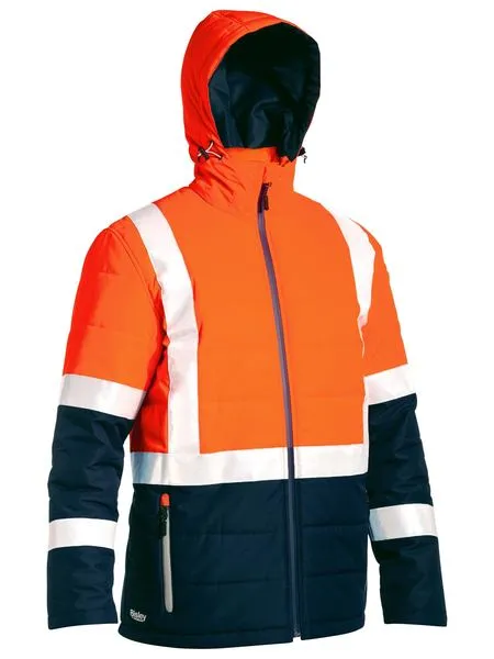 Taped Hi Vis Puffer Jacket - BJ6929HT