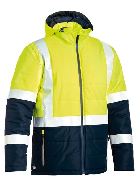 Taped Hi Vis Puffer Jacket - BJ6929HT