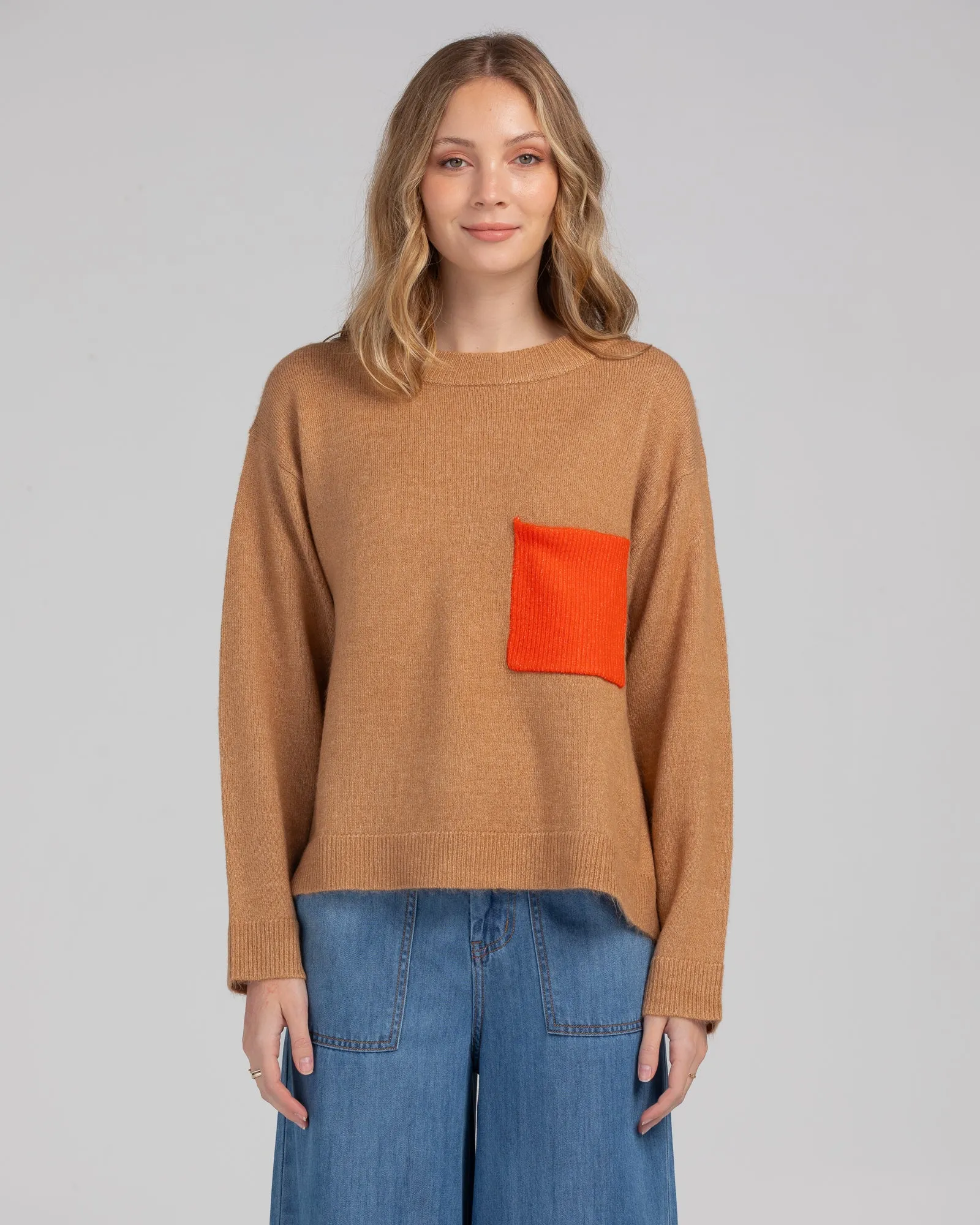 Taurus Jumper - Tan/Orange