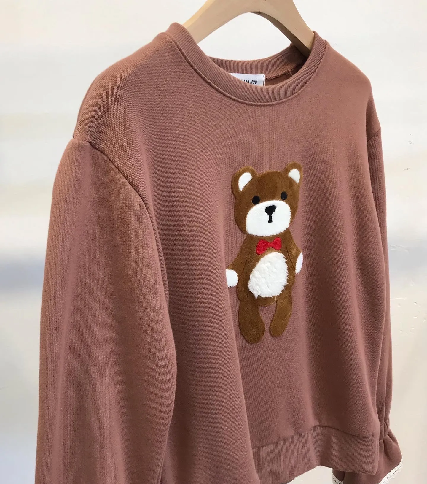 Teddy Bear Puffy Long Sleeve Jumper🧸