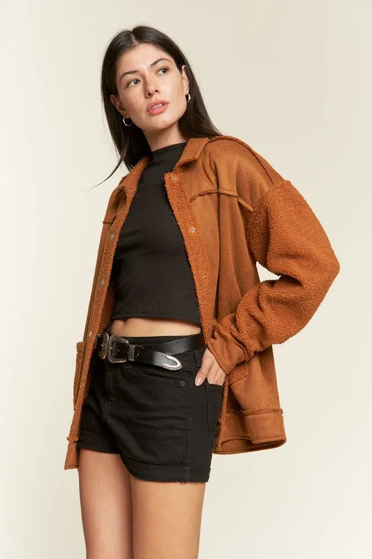 TEEK - FAUX FUR AND SUEDE JACKET