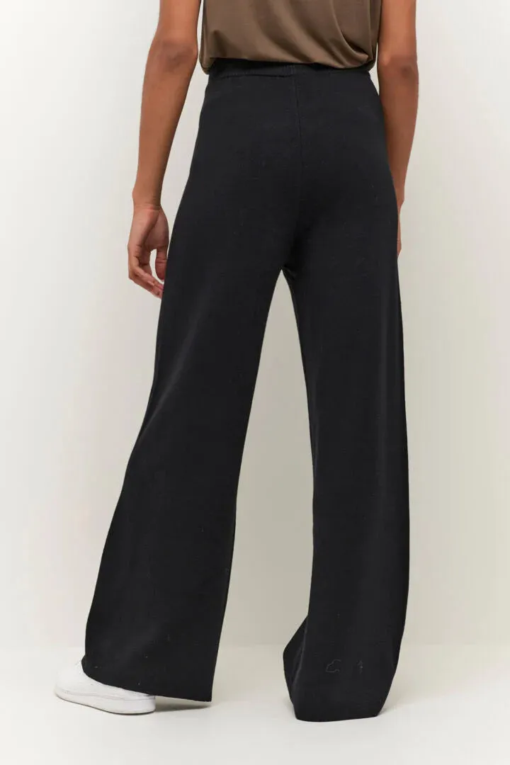 The Molly Knit Culotte - Black - PLUS