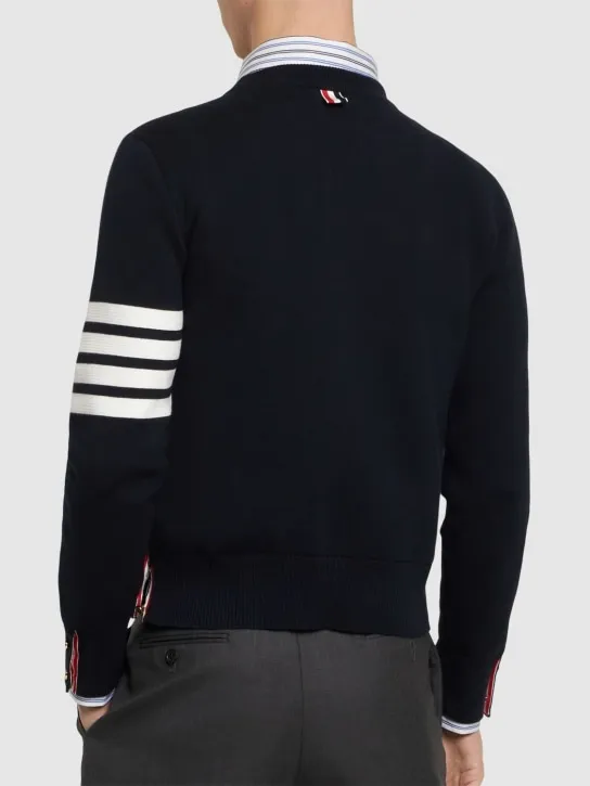 Thom Browne   Milano stitch cotton crewneck sweater 