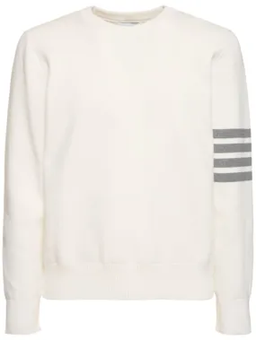 Thom Browne   Milano stitch cotton crewneck sweater 