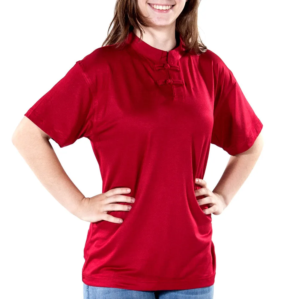 Tiger Claw's Asian Henley - Red