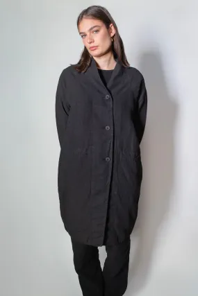 Transit Par Such Linen Coat in Black