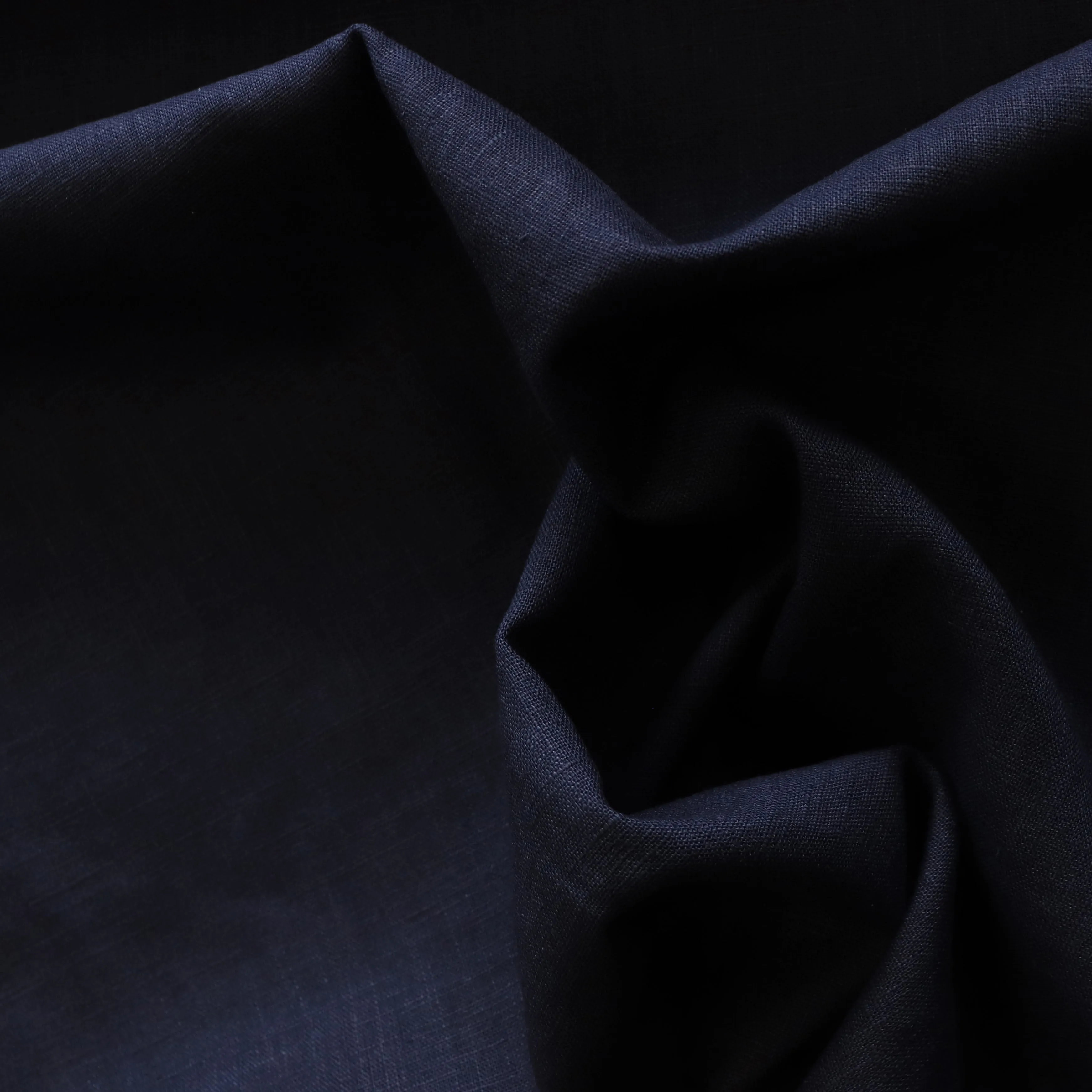 Washed Linen Cotton - Navy