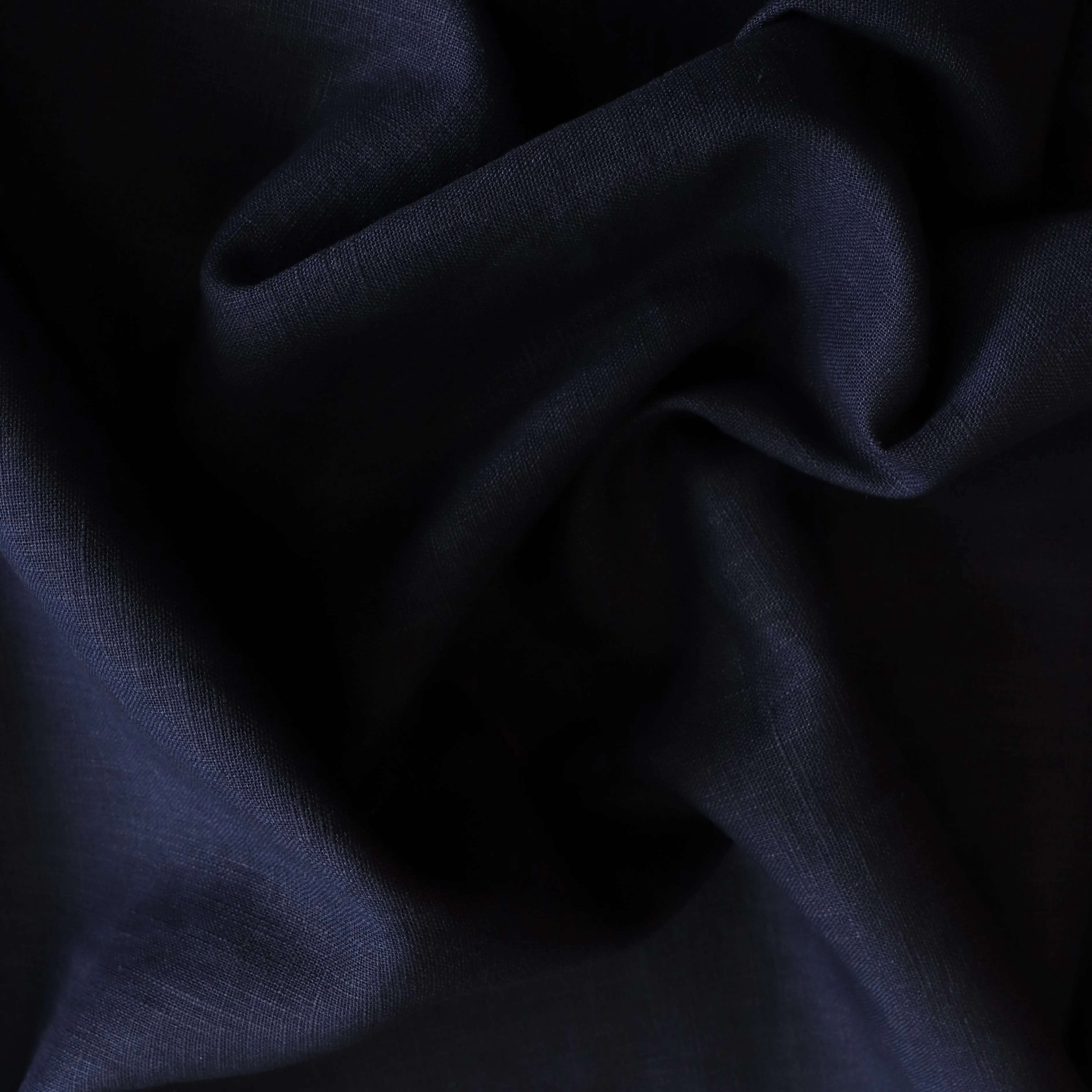 Washed Linen Cotton - Navy