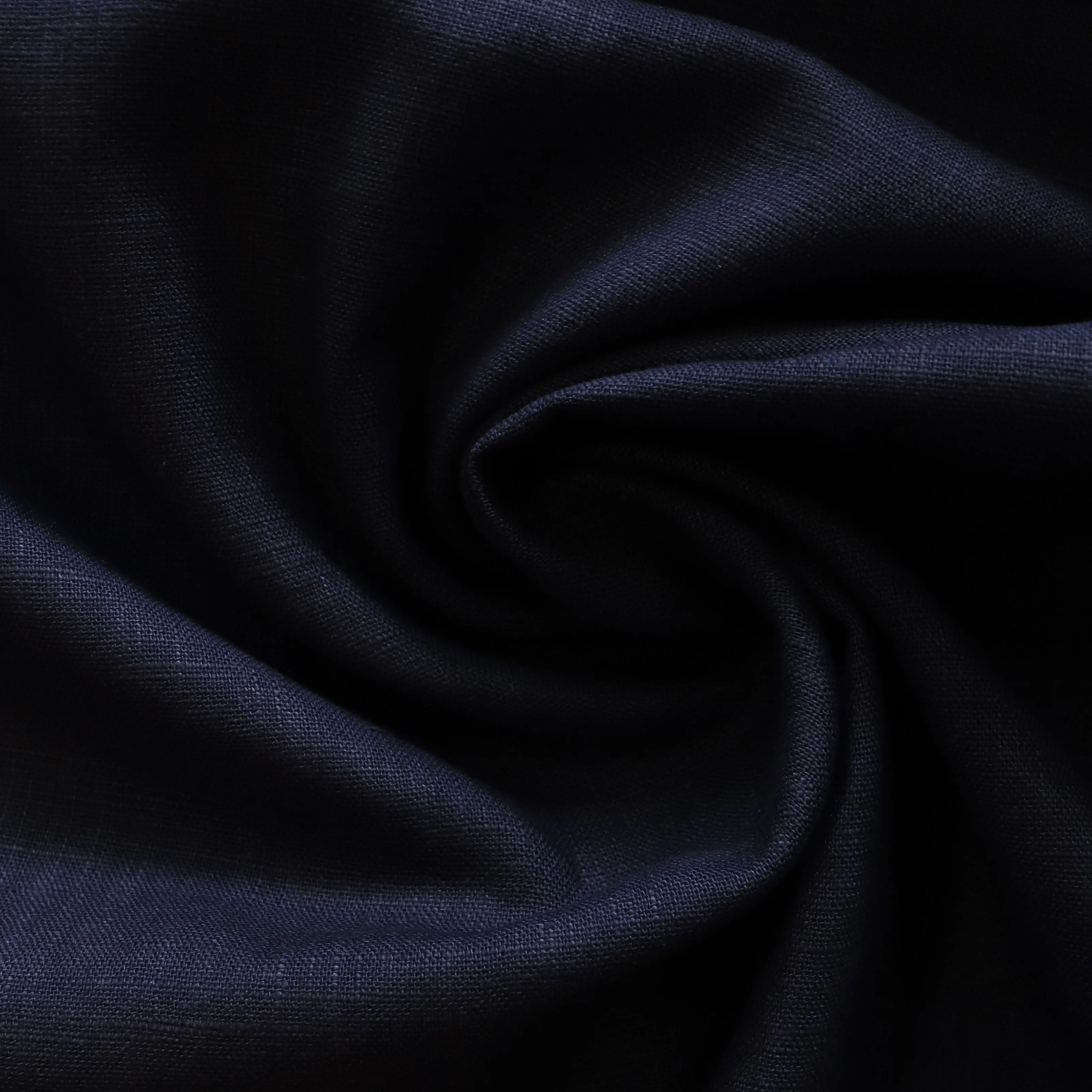 Washed Linen Cotton - Navy