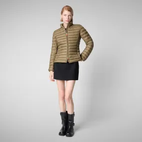 Women's Animal free Puffer Jacket Carly in Husk Green